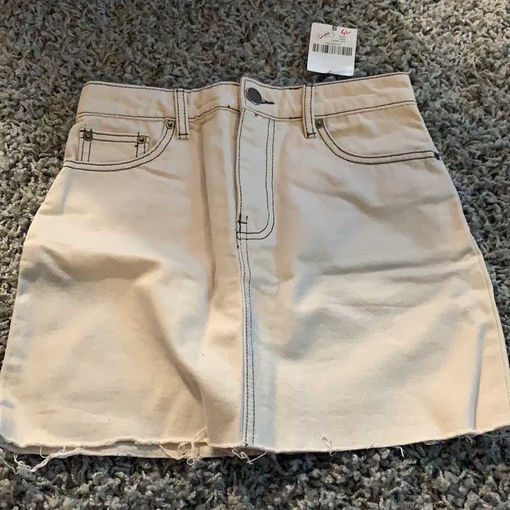 Light Beige Miniskirt